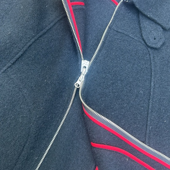 Armani Exchange 100% Wool Center Zip Poncho Size XS - Picture 11 of 12